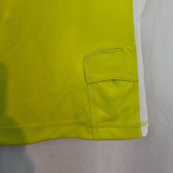 Tek Gear Women’s Large Neon Yellow Sporty V-Neck Short Sleeve  Top Shirt NWT - Picture 4 of 6